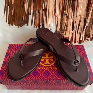New! Tory Burch Benton Thong Material - Leather Size:7